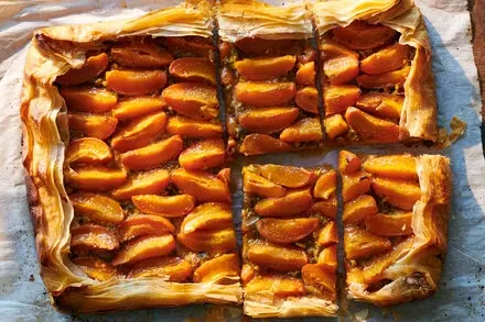 Apricot Tart with Pistachios
