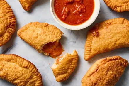 Panzerotti (Fried Tomato and Mozzarella Pockets)