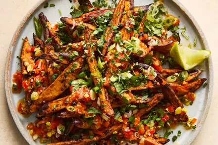 Jerk Sweet Potato Street Fries